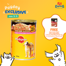 Pedigree Puppy Wet Dog Food 400g (3 cans)