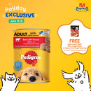 Pedigree Adult Beef Wet Dog Food 400g (3 cans)