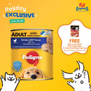 Pedigree Adult Chicken Loaf Wet Dog Food 700g (2 cans)