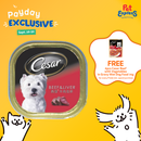 Cesar Adult Beef and Liver Wet Dog Food 100g (12 pcs)