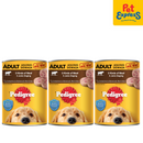 Pedigree Adult 5 Kinds Meat Wet Dog Food 400g (3 cans)