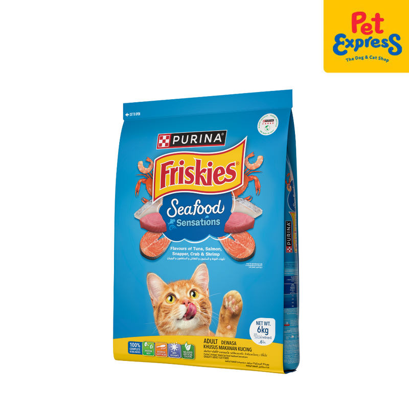 Friskies Seafood Sensations Dry Cat Food 6kg