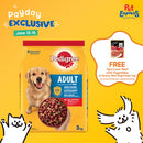 Pedigree Adult Beef and Vegetables Dry Dog Food 3kg