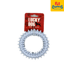 Lucky Dog Spiky Ring Dog Toy Blue