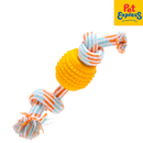 Lucky Dog Dental Rope Dog Toy Light Orange