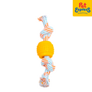 Lucky Dog Dental Rope Dog Toy Light Orange