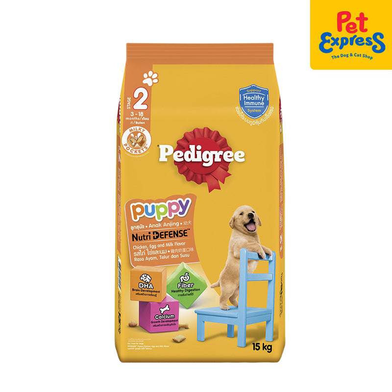 Pedigree Puppy Chicken and Egg with Milk Dry Dog Food 15kg