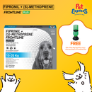 Frontline Plus Tick and Flea Drops for Medium Breed Dogs 10-20kg 3x1.34ml (3 pipets)