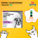 Frontline Plus Tick and Flea Drops for Large Breed Dogs 20-40kg 3x2.68ml (3 pipets)