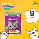 Whiskas Adult Tuna and White Fish Wet Cat Food 80g (14 pouches)