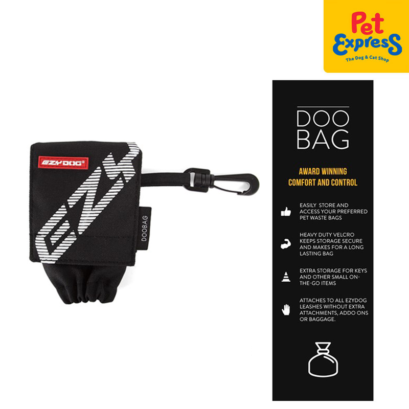 EzyDog Doo Pet Poop Bag Black