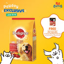 Pedigree Adult Beef and Vegetables Dry Dog Food 1.5kg