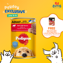 Pedigree Adult Beef Wet Dog Food 1.15kg (2 cans)