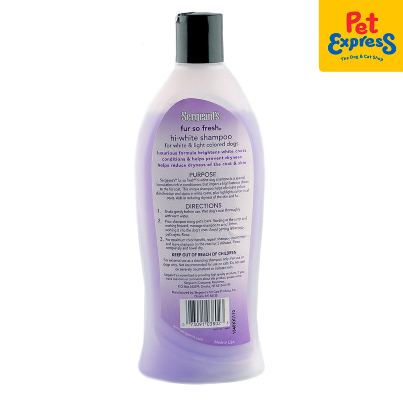 Sergeant's fur so fresh dog best sale shampoo