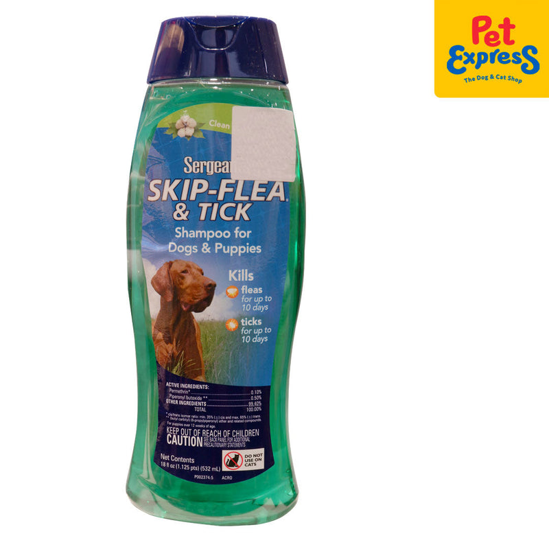 Sergeant's Skip Flea and Tick Clean Cotton Scent Dog Shampoo 18oz