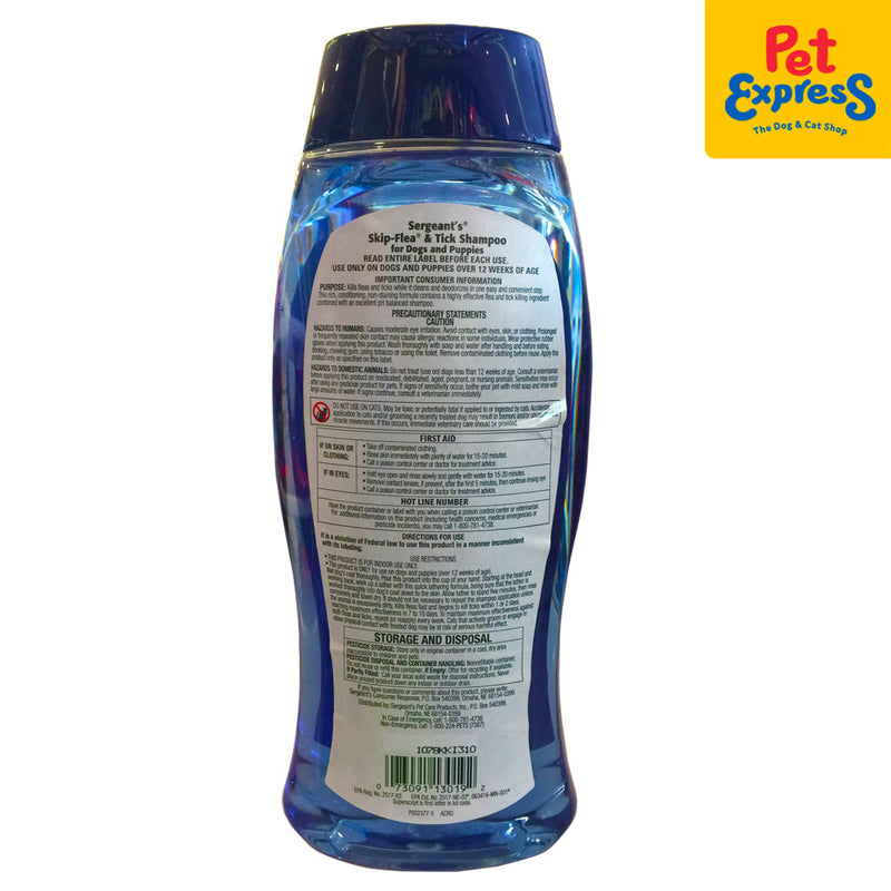 Sergeant's Skip Flea and Tick Ocean Breeze Scent Dog Shampoo 18oz