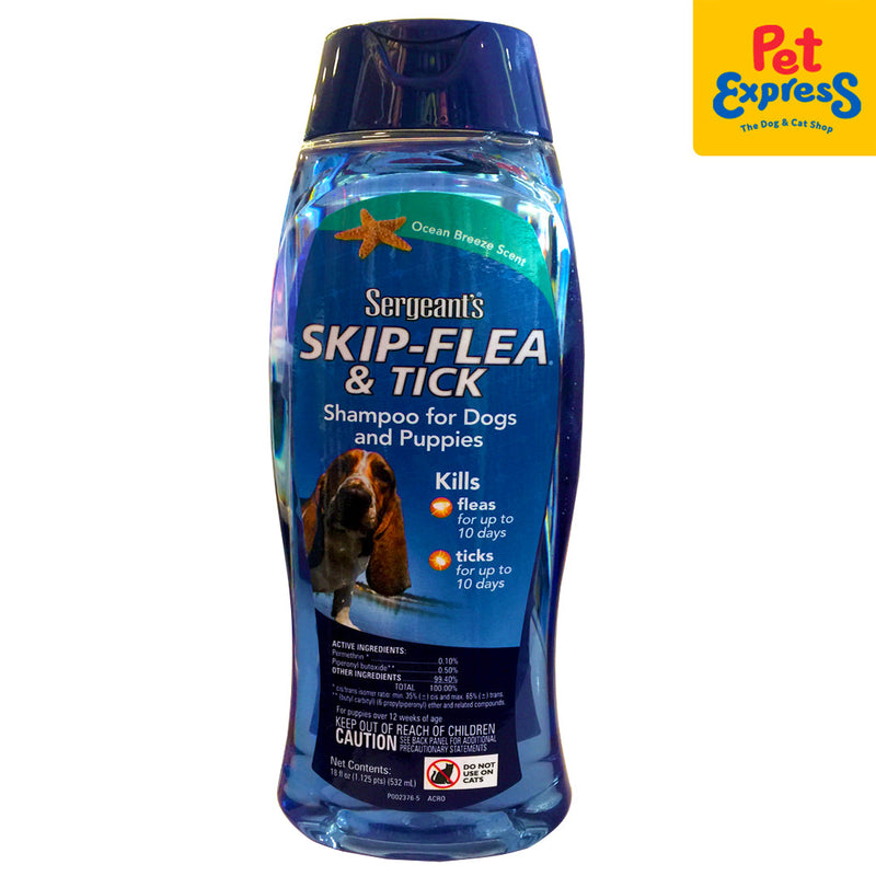 Sergeant's Skip Flea and Tick Ocean Breeze Scent Dog Shampoo 18oz