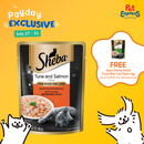 Sheba Adult Tuna and Salmon Wet Cat Food 70g (12 pouches)