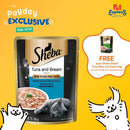 Sheba Adult Tuna and Saba Wet Cat Food 70g (12 pouches)