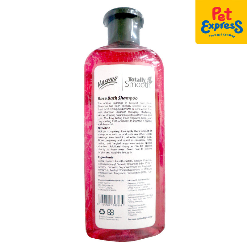Maxwell Totally Smooth Rose Bath Dog Shampoo 400ml