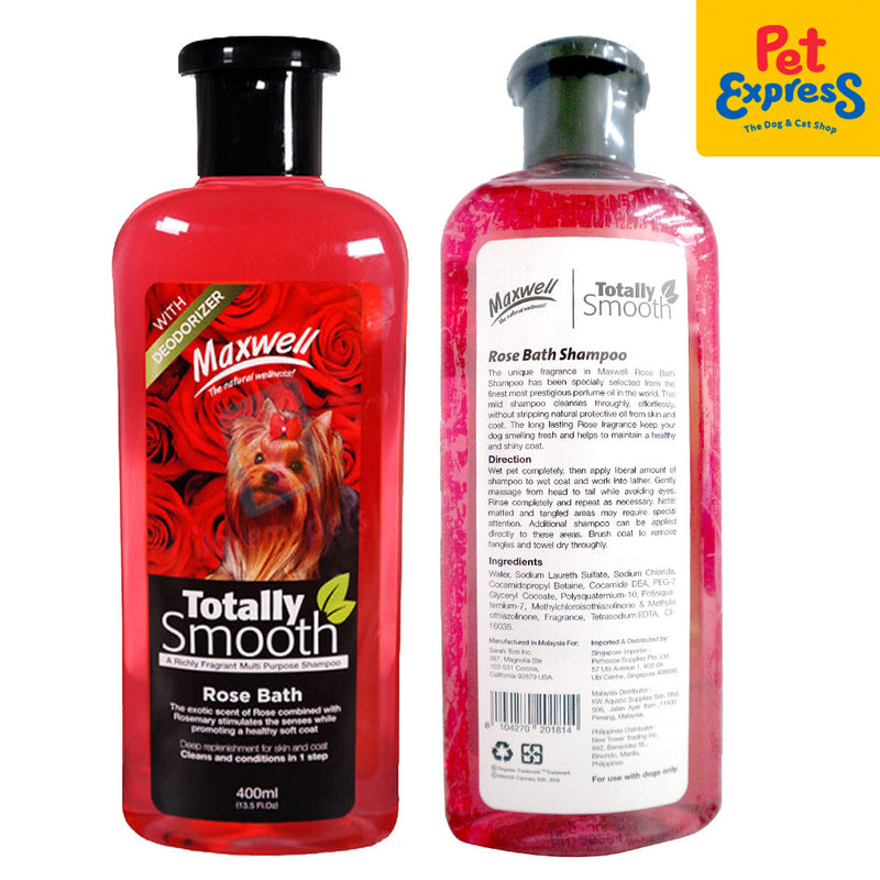 Maxwell Totally Smooth Rose Bath Dog Shampoo 400ml