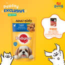 Pedigree Adult Chicken Chunks in Gravy Wet Dog Food 130g (12 pouches)