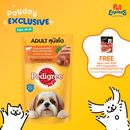 Pedigree Adult Simmered Beef Loaf with Vegetables Wet Dog Food 130g (12 pouches)