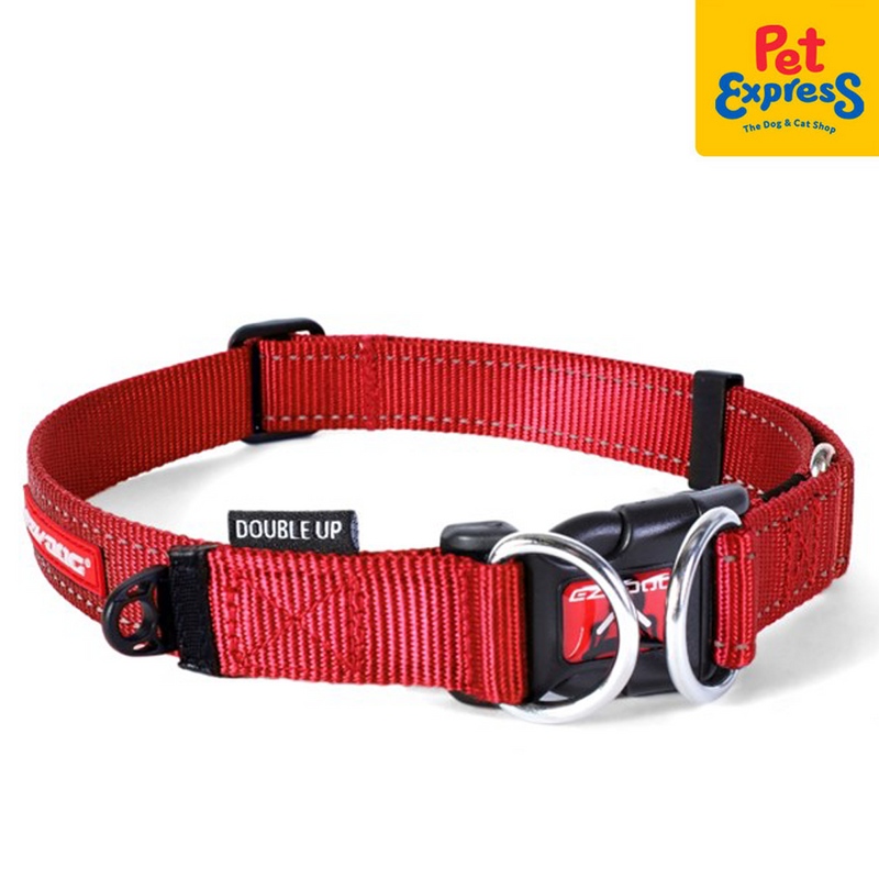 EzyDog Double Up Dog Collar Medium Red