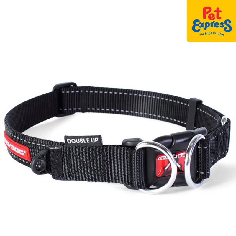 EzyDog Double Up Dog Collar Large Black