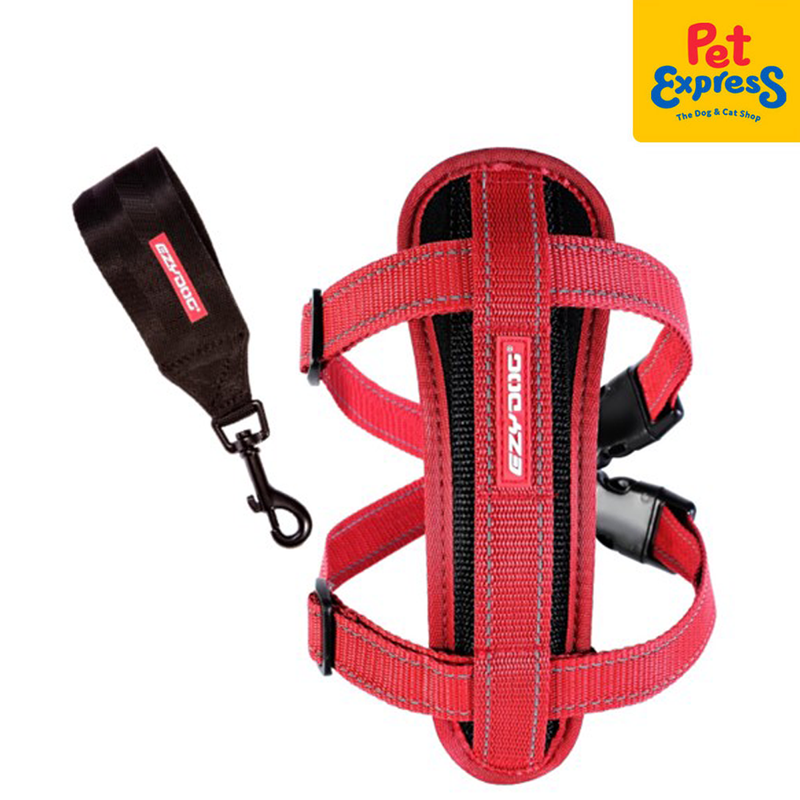 EzyDog Chestplate Dog Harness Small Red