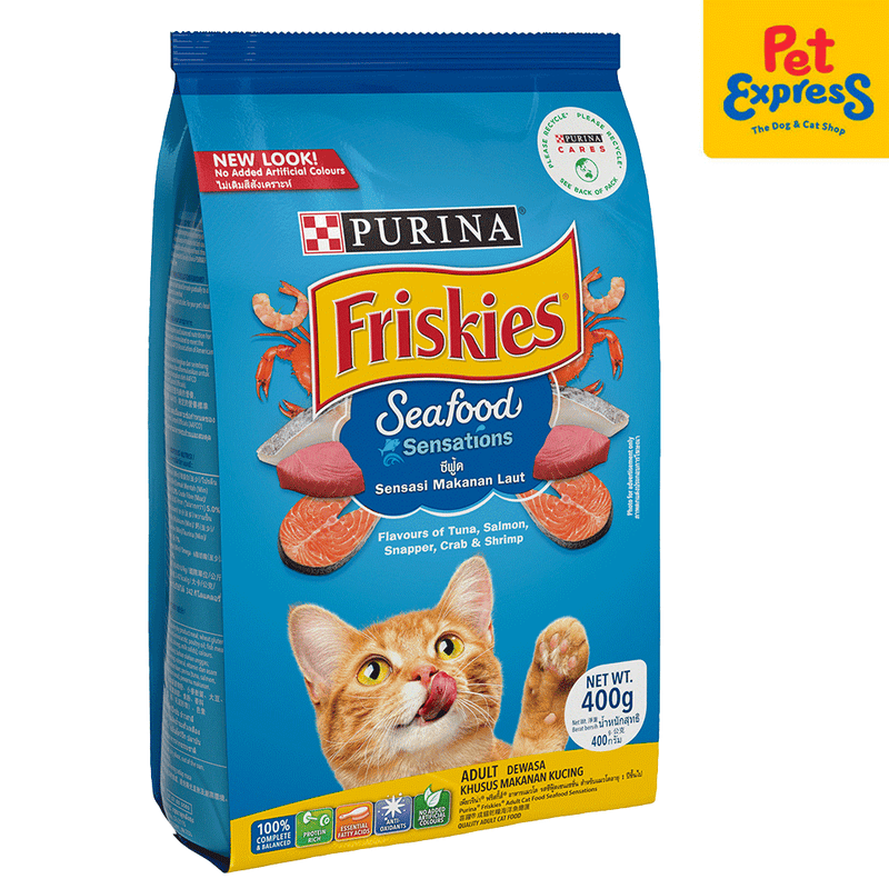 Friskies Seafood Sensations Dry Cat Food 400g