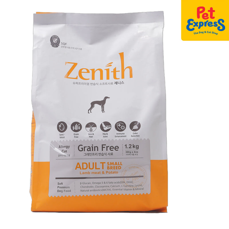 Zenith Grain Free Premium Adult Small Breed Lamb and Potato Dry Dog Food 1.2kg