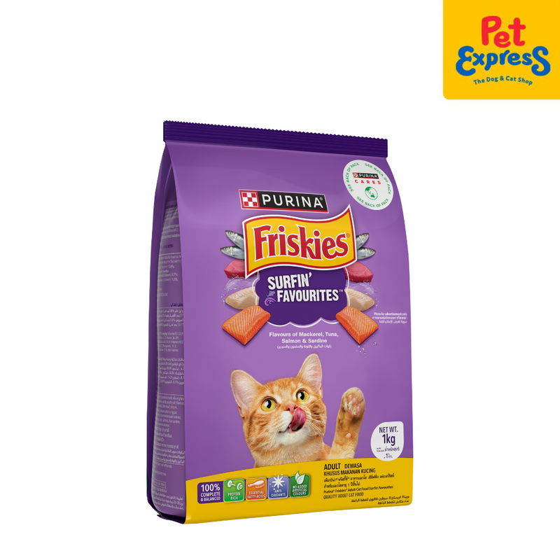 Friskies Surfin Favourites Dry Cat Food 1kg