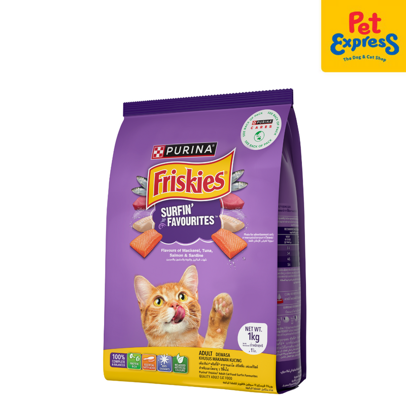 Friskies Surfin Favourites Dry Cat Food 1kg