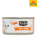 Kit Cat Deboned Tuna and Salmon Wet Cat Food 80g (6 cans)