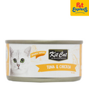Kit Cat Deboned Tuna and Chicken Wet Cat Food 80g (6 cans)