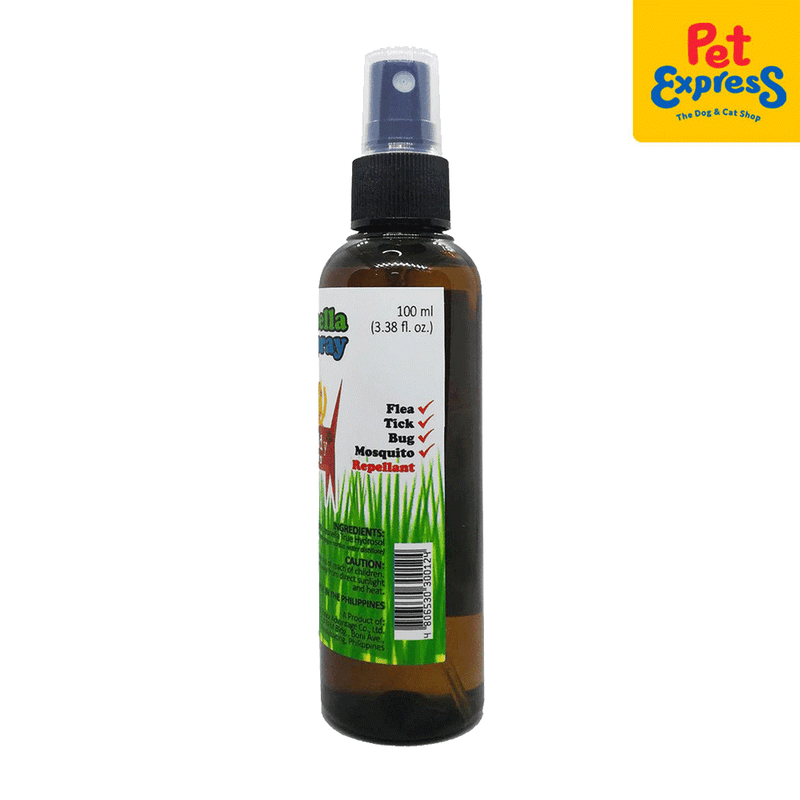 Muddy Paws Citronella Tick and Flea Pet Spray 100ml