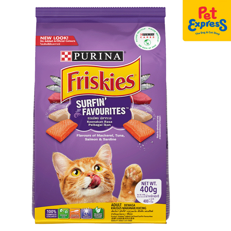 Friskies Surfin' Favourites Dry Cat Food 400g