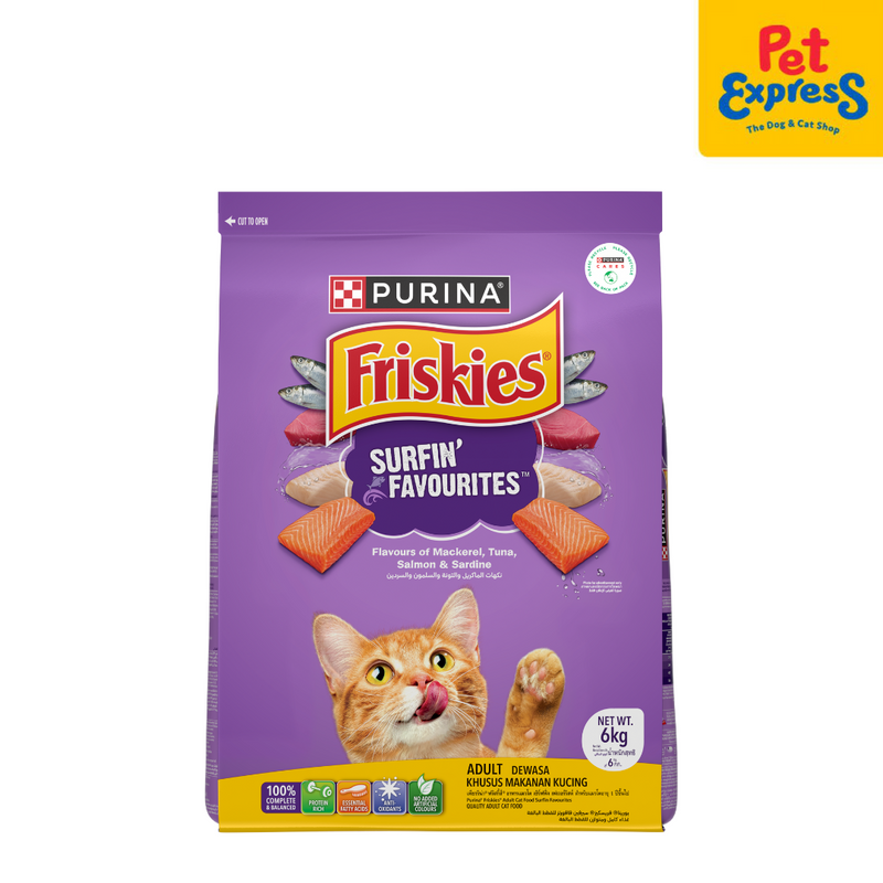 Friskies Surfin Favourites Dry Cat Food 6kg