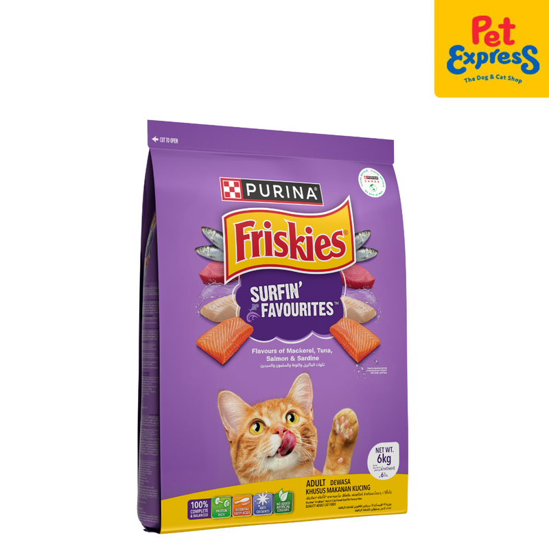 Friskies Surfin Favourites Dry Cat Food 6kg