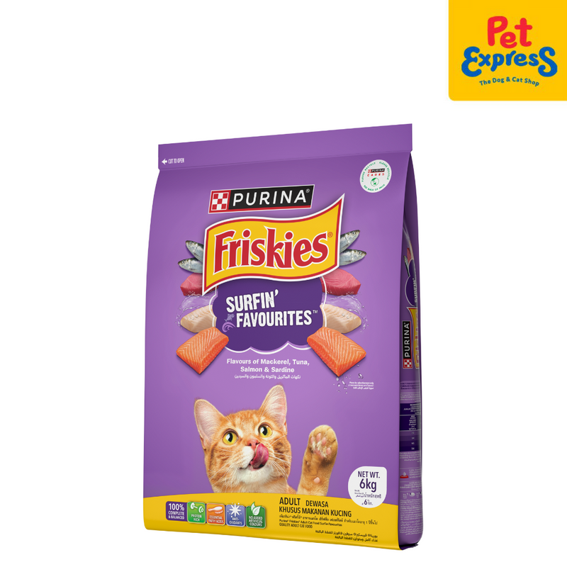 Friskies Surfin Favourites Dry Cat Food 6kg