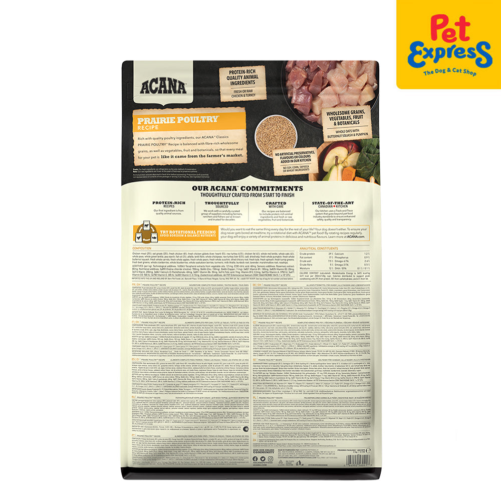 Acana Prairie Poultry Dry Dog Food 2kg Pet Express Pet Express