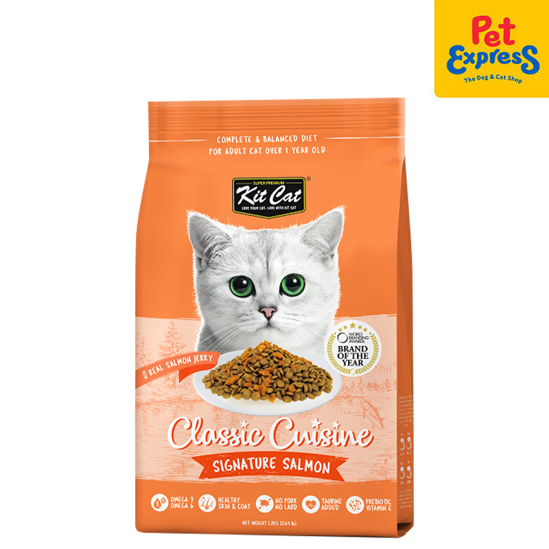 Kit Cat Signature Salmon Dry Cat Food 1.2kg