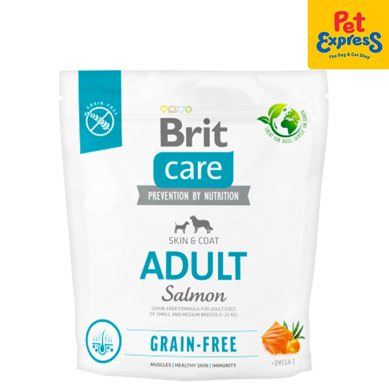 Brit Care Grain Free Adult Salmon Dry Dog Food 1kg