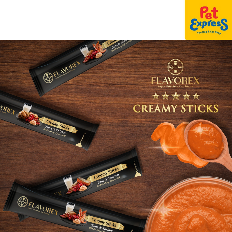 Flavorex Creamy Tuna and Shrimp Sticks Cat Treat 4x14g
