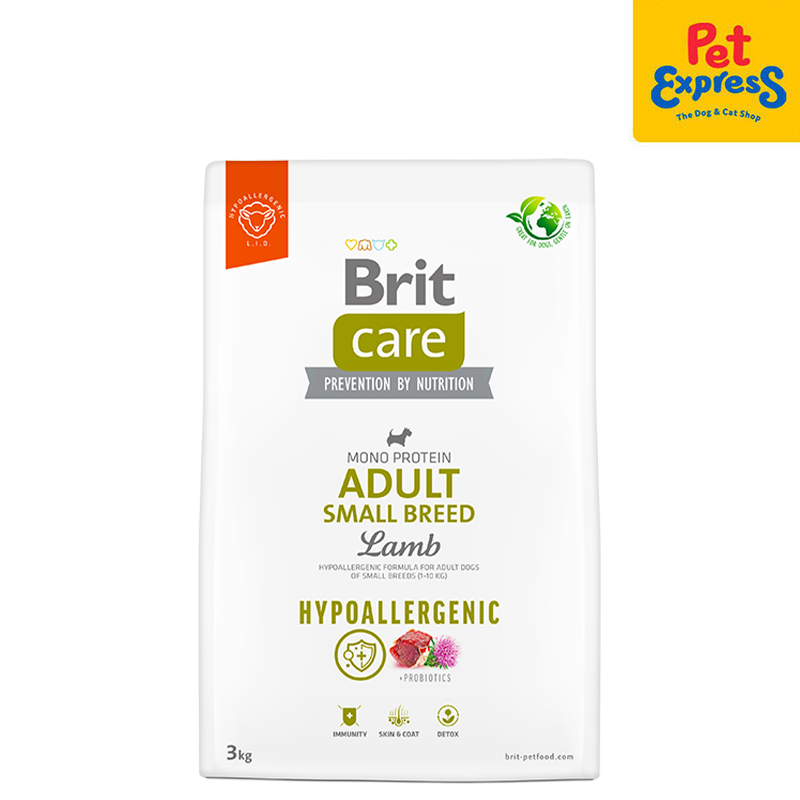 Brit Care Hypoallergenic Adult Small Breed Lamb Dry Dog Food 3kg