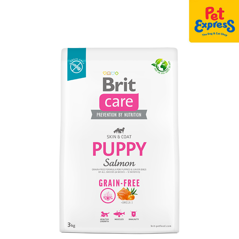 Brit Care Grain-Free Puppy Salmon Dry Dog Food 3kg