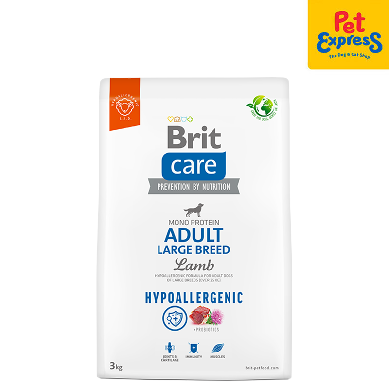 Brit Care Hypoallergenic Adult Large Breed Lamb Dry Dog Food 3kg