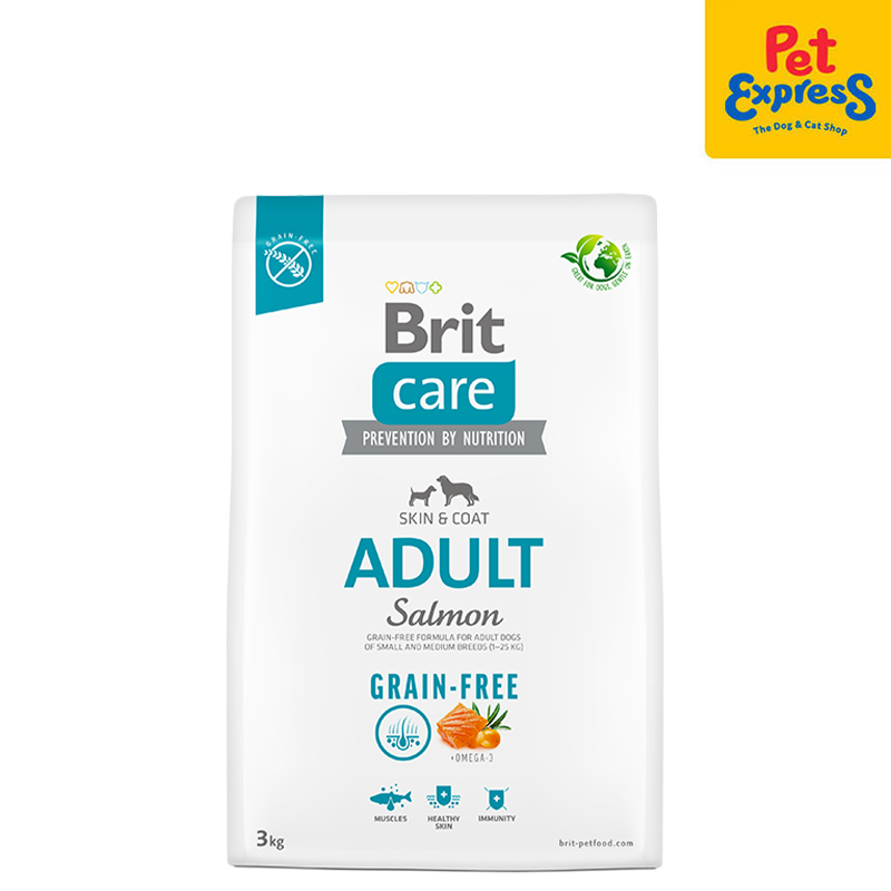 Brit Care Grain Free Adult Salmon Dry Dog Food 3kg