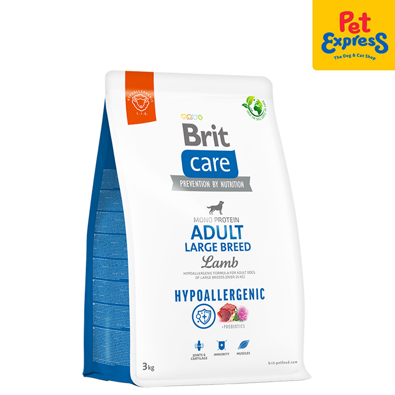 Brit Care Hypoallergenic Adult Large Breed Lamb Dry Dog Food 3kg